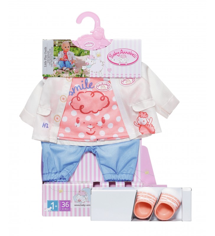 Baby annabell little play outfit set haine păpușă