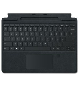 Microsoft surface pro signature keyboard with fingerprint reader negru microsoft cover port qwertz germană