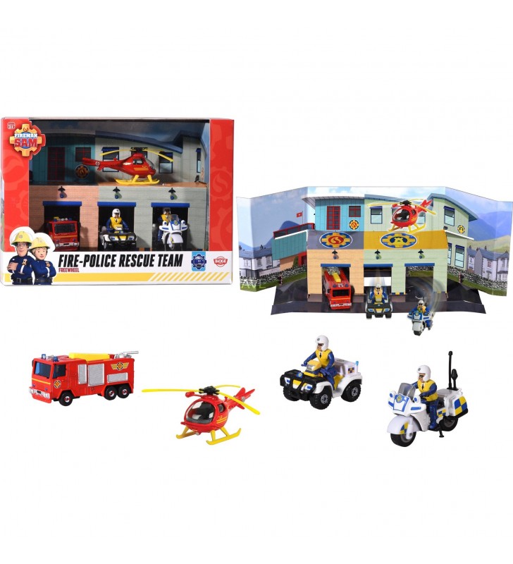Set vehicul de jucărie pentru echipa de salvare a pompierilor simba pompierul sam
