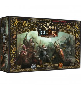 Asmodee  cântec de gheață și foc: joc cu miniaturi - stark vs. lannister, de masă