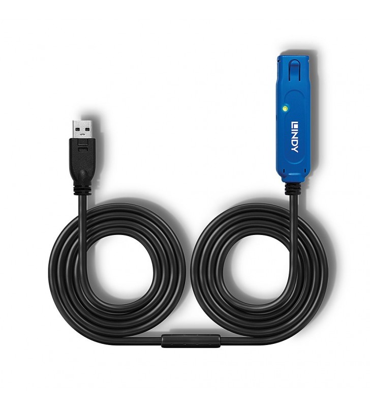 Lindy 43157 cabluri USB 10 m USB 3.2 Gen 1 (3.1 Gen 1) USB A Negru