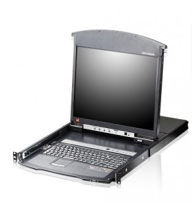 Aten kl1508aim-axa-ag switch-uri pentru tastatură, mouse și monitor (kvm) raft pentru montat echipamente negru
