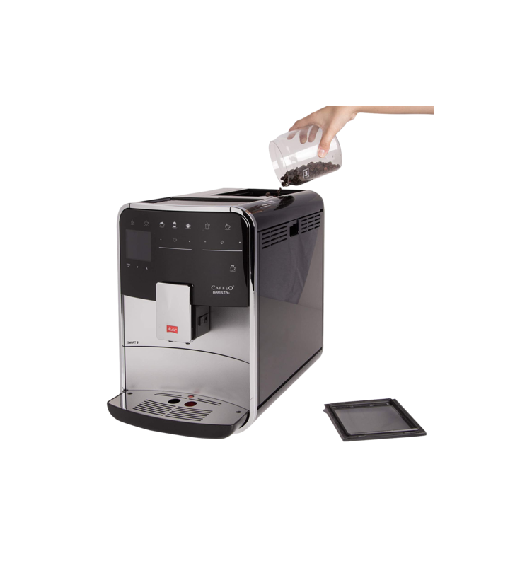 Espressor automat melitta barista t smart f830-101, 1.8l, 1450w, 15 bar, argintiu-negru