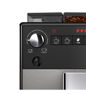 Espressor automat melitta® avanza, 15 bar , sistem cappuccinatore, 5 niveluri de granulație