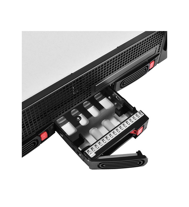 Carcasă cu suport SilverStone SST-RM21-304 (negru, 2 unități de înălțime)