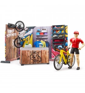 Magazin și atelier de biciclete bruder bworld, figurină de jucărie