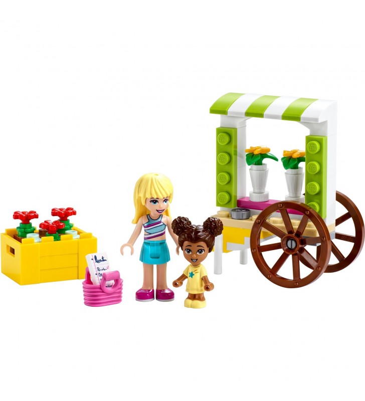 Jucărie de construcție lego  friends 30413 cărucior cu flori