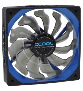 Ventilator alphacool  susuro - 120 - ediție negru / albastru - 1700rpm 120x120x25mm, ventilator carcasă