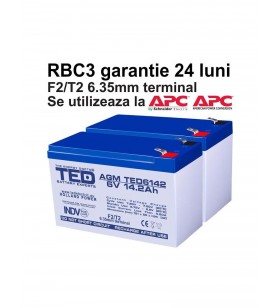 Acumulatori ups compatibili apc rbc3 rbc 3