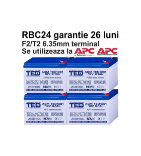 Acumulatori ups compatibili apc rbc24 rbc 24