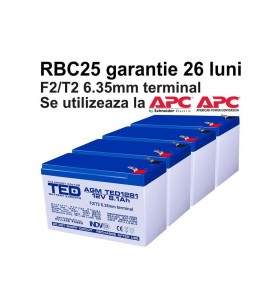 Acumulatori ups compatibili apc rbc25 rbc 25