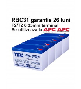Acumulatori ups compatibili apc rbc31 rbc 31