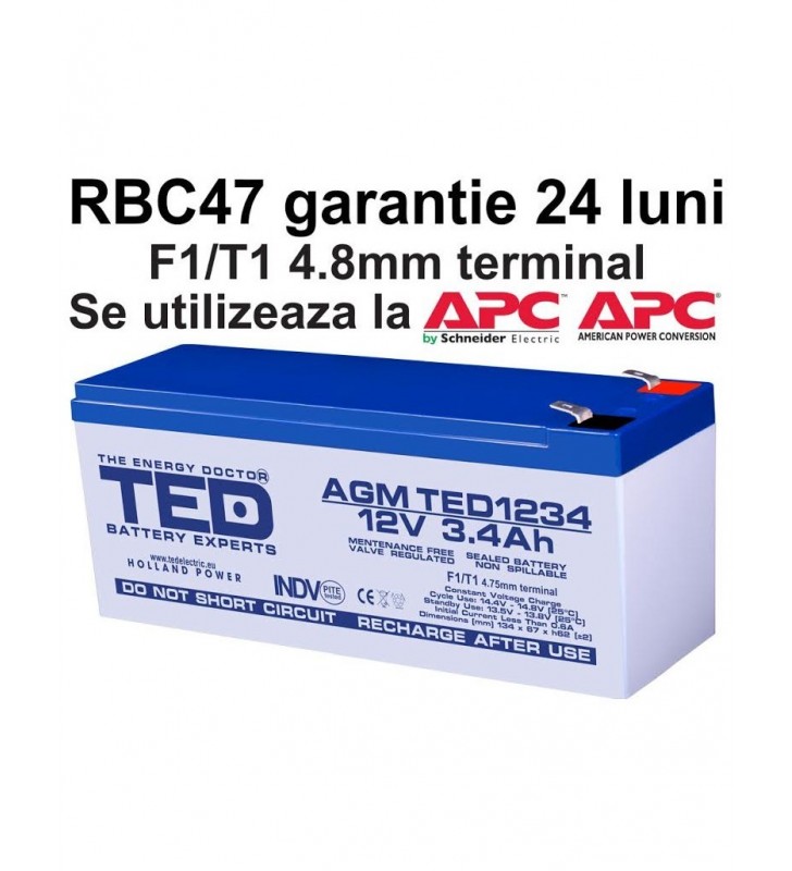 Acumulator ups compatibil apc rbc47 rbc 47