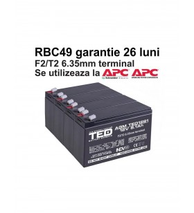 Acumulatori ups compatibili apc rbc49 rbc 49