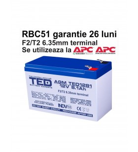 Acumulator ups compatibil apc rbc51 rbc 51