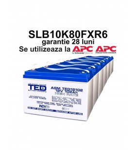 Acumulatori ups compatibili apc slb10k80fxr6