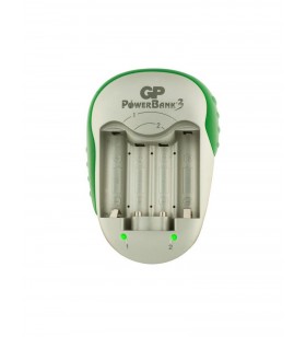 Incarcator gp batteries pb04gs pentru 4 acumulatori aa r6 sau 2 aaa r3 ni-mh