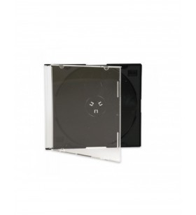 Carcasa cd normala transparent + negru pentru 1 buc. ted electric