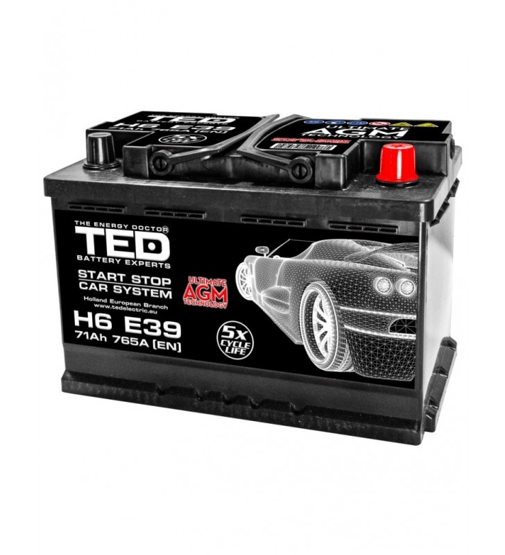 Acumulator auto start stop ted electric 12v 71ah 765a