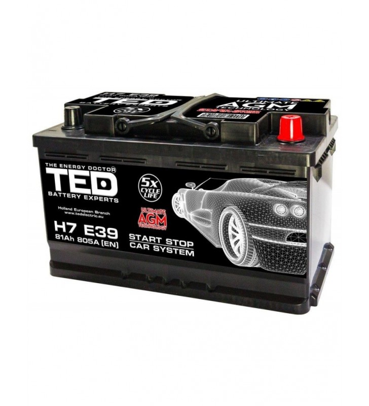 Acumulator auto start stop ted electric 12v 81ah 805a