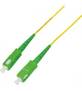 Patch cord fibra optica logilink os2 9/125, singlemode, sc/apc-sc/apc, lszh, 15 m, galben, "fpssc15" (include tv 0.08 lei)