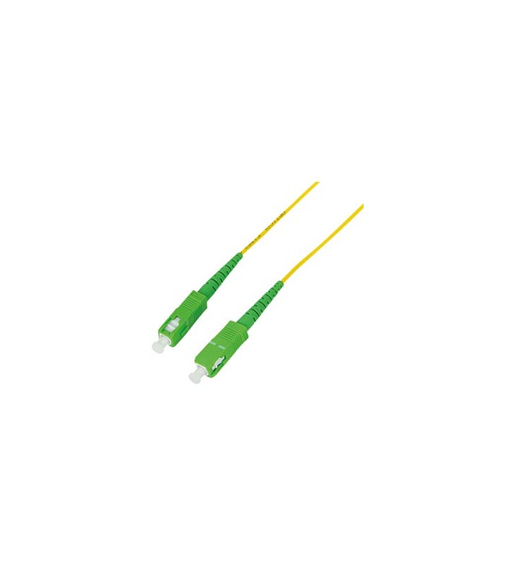 Patch cord fibra optica logilink os2 9/125, singlemode, sc/apc-sc/apc, lszh, 15 m, galben, "fpssc15" (include tv 0.08 lei)