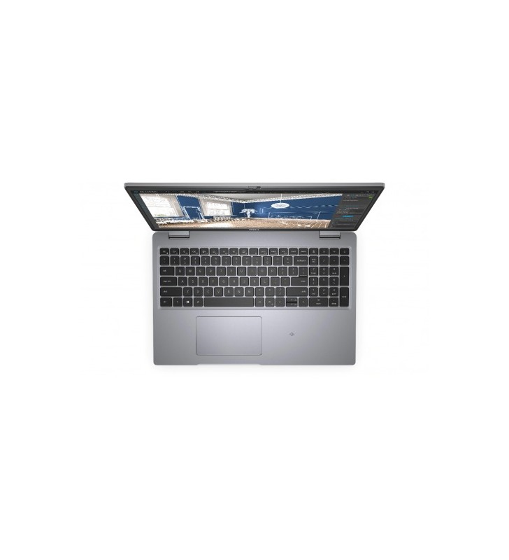 Laptop dell precision 3560, intel core i7-1165g7, 15.6inch, ram 32gb, ssd 512gb, nvidia quadro t500 2gb, windows 11 pro, grey