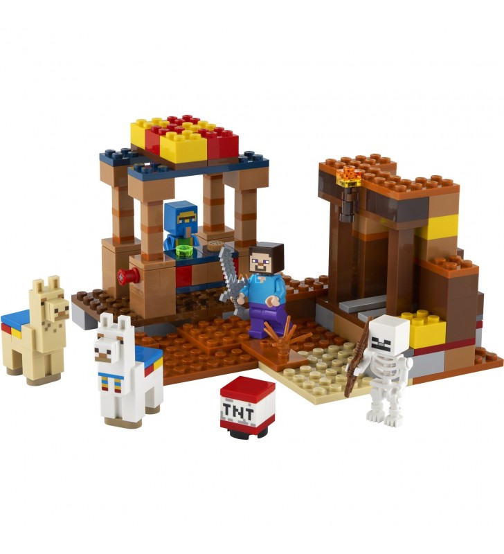 Jucărie de construcție lego  21167 minecraft the trading place
