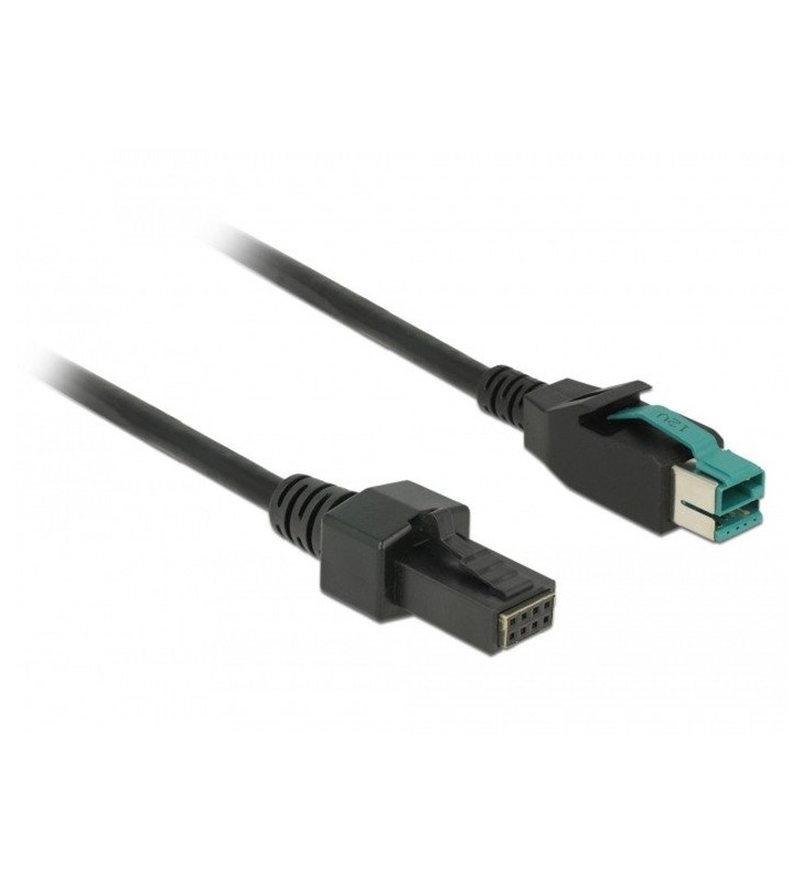 Cablu delock  poweredusb 12v (male) - 2x4 pini (male)