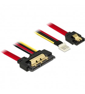 Cablu adaptor delock  sata 7pin + floppy 4pin - sata 22pin