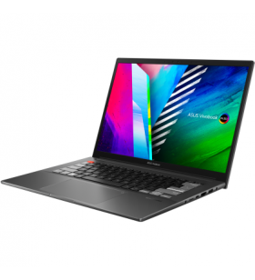 Laptop asus vivobook pro 14x oled n7400pc-km007r, intel core i7-11370h pana la 4.8ghz, 14" 2.8k, 16gb, ssd 1tb, nvidia geforce rtx 3050 4gb, windows 10 pro, gri