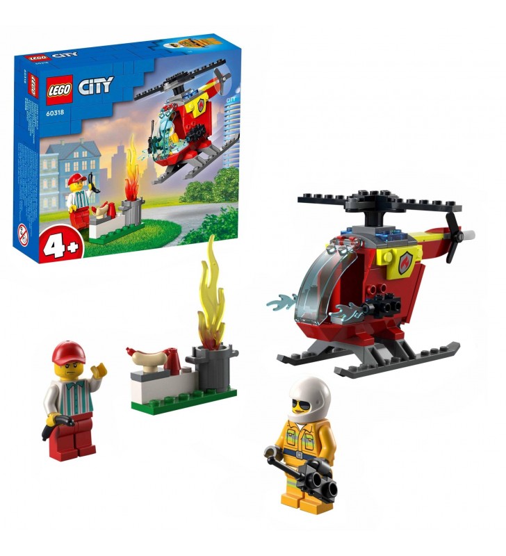 Jucărie de construcție lego  60318 city elicopter de pompieri