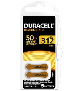 Duracell hearing aid 312 baterie de unică folosință zinc-aer