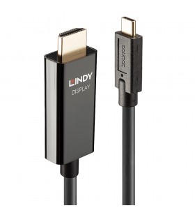 Lindy 43317 adaptor pentru cabluri video 10 m usb tip-c hdmi tip a (standard) negru