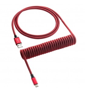 Cablu pentru tastatură în spirală cablemod  classic, roșu republic (roșu, 1,50 metri)