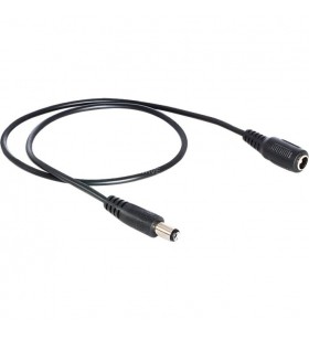Cablu prelungitor delock  dc (negru, 50 cm)