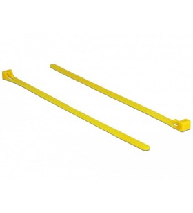 Legături de cablu rezistente la căldură delock  l 200 x l 7,5 mm (galben, 100 de bucăți)