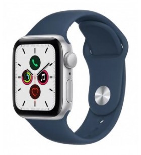 Smartwatch watch se gps 40mm aluminiu argintiu si curea sport albastru