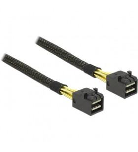 Cablu delock  mini sas hd sff-8643 - mini sas hd sff-8643 (negru, 1 metru)