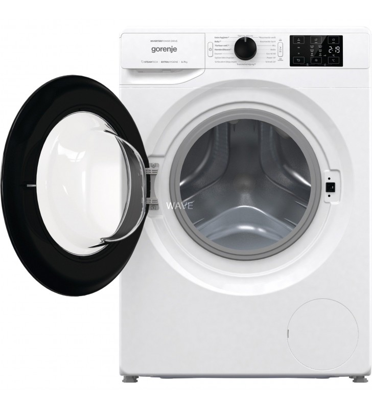Gorenje  wnei74aps, mașină de spălat (alb negru)