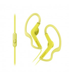 Sony mdras210apy căști prin cablu cârlig-ureche sporturi galben