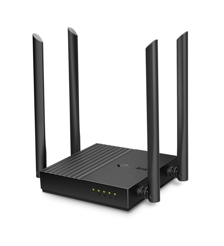 Tp-link archer c64 router wireless gigabit ethernet bandă dublă (2.4 ghz/ 5 ghz) negru
