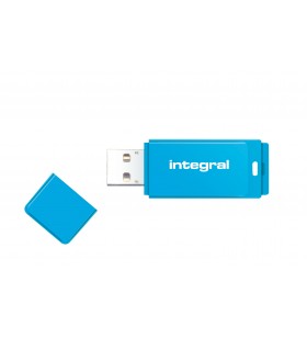 Integral 16gb usb3.0 drive neon blue up to r-80 w-10 mbs memorii flash usb 16 giga bites usb tip-a 3.2 gen 1 (3.1 gen 1)