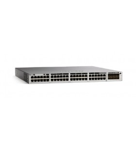 Cisco catalyst c9300-48uxm-e switch-uri gestionate l2/l3 10g ethernet (100/1000/10000) power over ethernet (poe) suport 1u gri