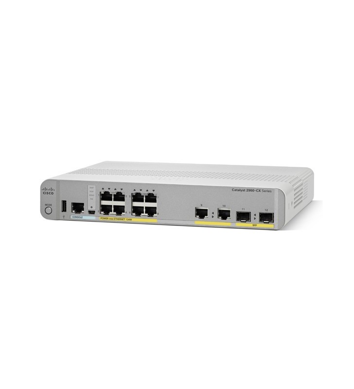 Cisco 2960-cx gestionate l2/l3 gigabit ethernet (10/100/1000) power over ethernet (poe) suport alb
