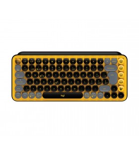 Logitech pop keys wireless mechanical keyboard with emoji keys tastaturi rf wireless + bluetooth qwertz elvețiană negru, gri,