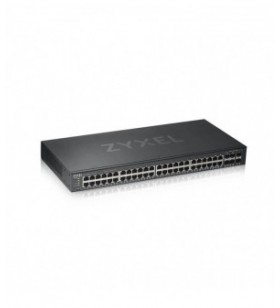 Switch zyxel,  gs1920-48v2, porturi gigabit x 48, sfp x 4, managed, rackabil, carcasa metalica, "gs1920-48v2-eu0101" (include tv 1.75lei)