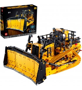 Lego  42131 jucărie de construcție buldozer cat d11t controlată de aplicația technic (set pentru adulți, vehicul de construcție cu telecomandă, idee de cadou de crăciun sau ziua de naștere)