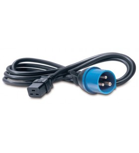Power cord, c19 to iec309 16a, 2.5m