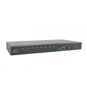 Apc 8 port multi-platform analog kvm switch-uri pentru tastatură, mouse și monitor (kvm) raft pentru montat echipamente